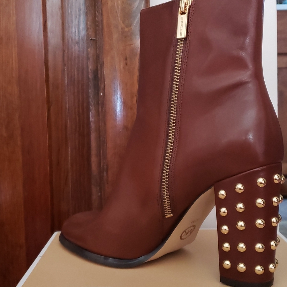 Michael Kors Linden Studded Bootie Mocha